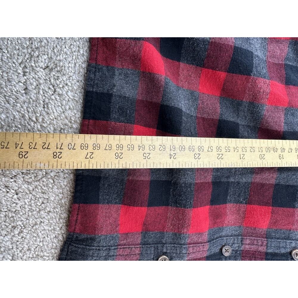 Duluth Trading Large Women's Free Swingin' Flannel Shirt Item 65505 Cotton 60-14 - Picture 5 of 7